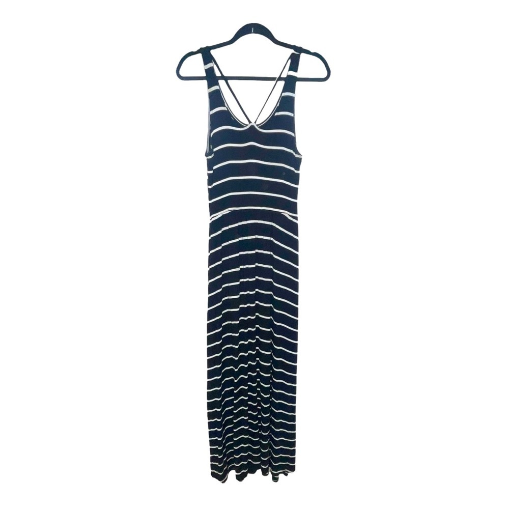 SO Black & White Stripe Maxi Dress S